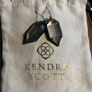Kendra Scott Gunmetal Palmer Earrings